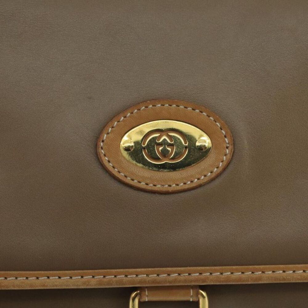 Gucci Beige Leather Shoulder Bag (Pre-Owned) - Picture 11 of 16